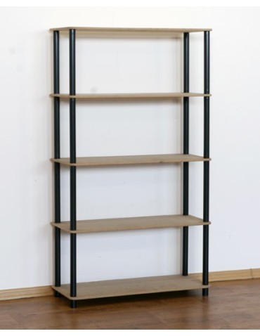 Systemowy Regał Biurowy 142x60x33 cm – DEDAL BLACK-5M_B - product 2