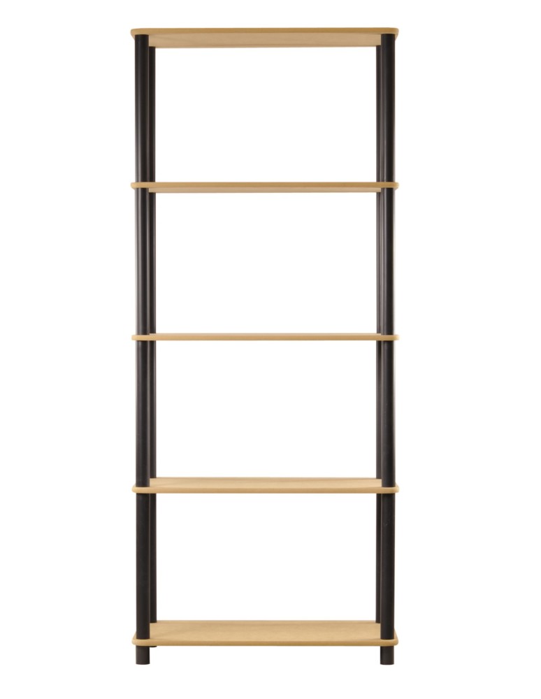 Regały z plastiku- tworzywa - Systemowy Regał Biurowy 142x60x33 cm – DEDAL BLACK-5M_B - product b2b.wamar.biz 6