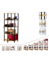 Systemowy Regał Biurowy 142x56x56 cm – DEDAL BLACK-5W_B