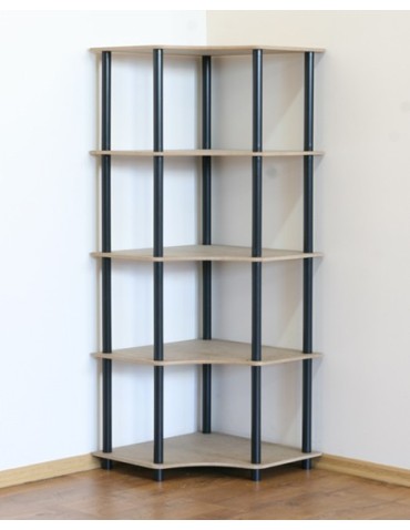 Systemowy Regał Biurowy 142x56x56 cm – DEDAL BLACK-5W_B - produkt 2