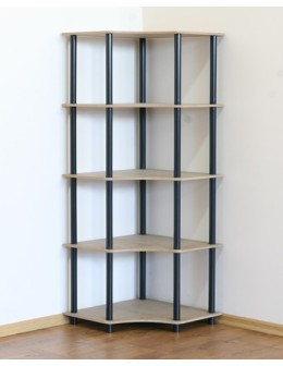 Systemowy Regał Biurowy 142x56x56 cm – DEDAL BLACK-5W_B - product 2