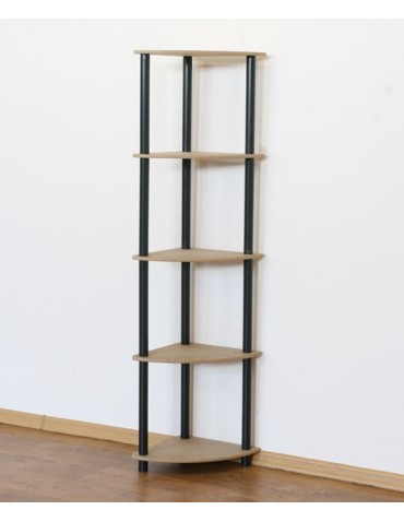 Systemowy Regał Biurowy 142x33x33 cm – DEDAL BLACK-5Z_B - produkt 2