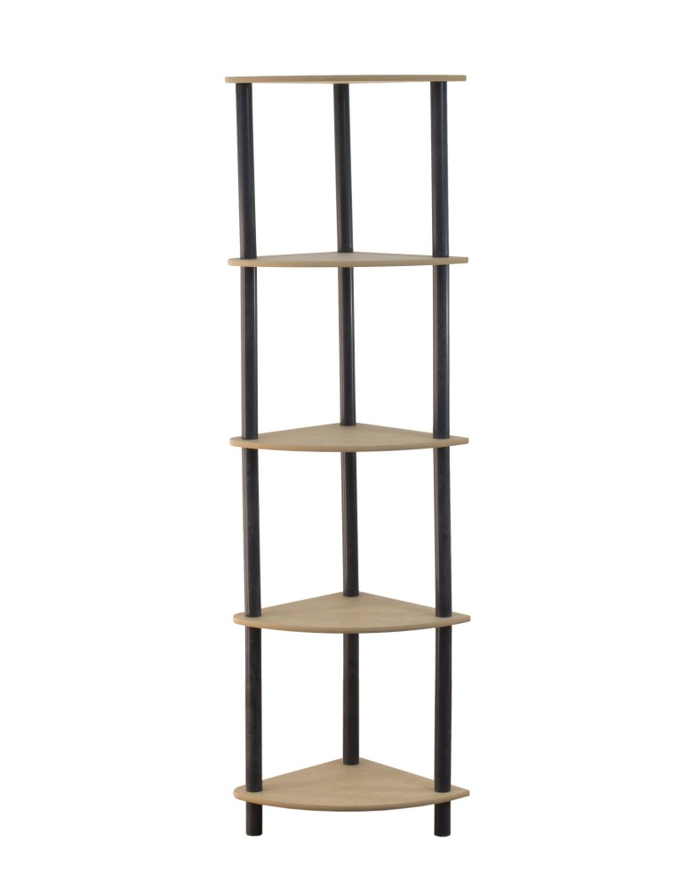 Regały z plastiku- tworzywa - Systemowy Regał Biurowy 142x33x33 cm – DEDAL BLACK-5Z_B - produkt b2b.wamar.biz 3