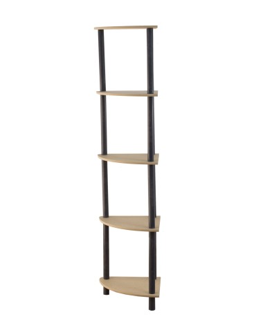 Regały z plastiku- tworzywa - Systemowy Regał Biurowy 142x33x33 cm – DEDAL BLACK-5Z_B - produkt 4