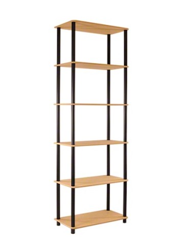 Regały z plastiku- tworzywa - Systemowy Regał Biurowy 175x60x33 cm – DEDAL BLACK-6M_B - product 6