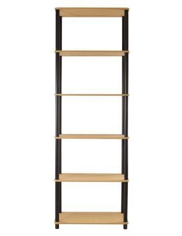 Regały z plastiku- tworzywa - Systemowy Regał Biurowy 175x60x33 cm – DEDAL BLACK-6M_B - product 8