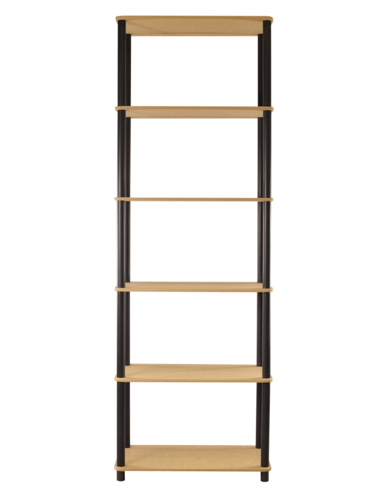 Regały z plastiku- tworzywa - Systemowy Regał Biurowy 175x60x33 cm – DEDAL BLACK-6M_B - product b2b.wamar.biz 8