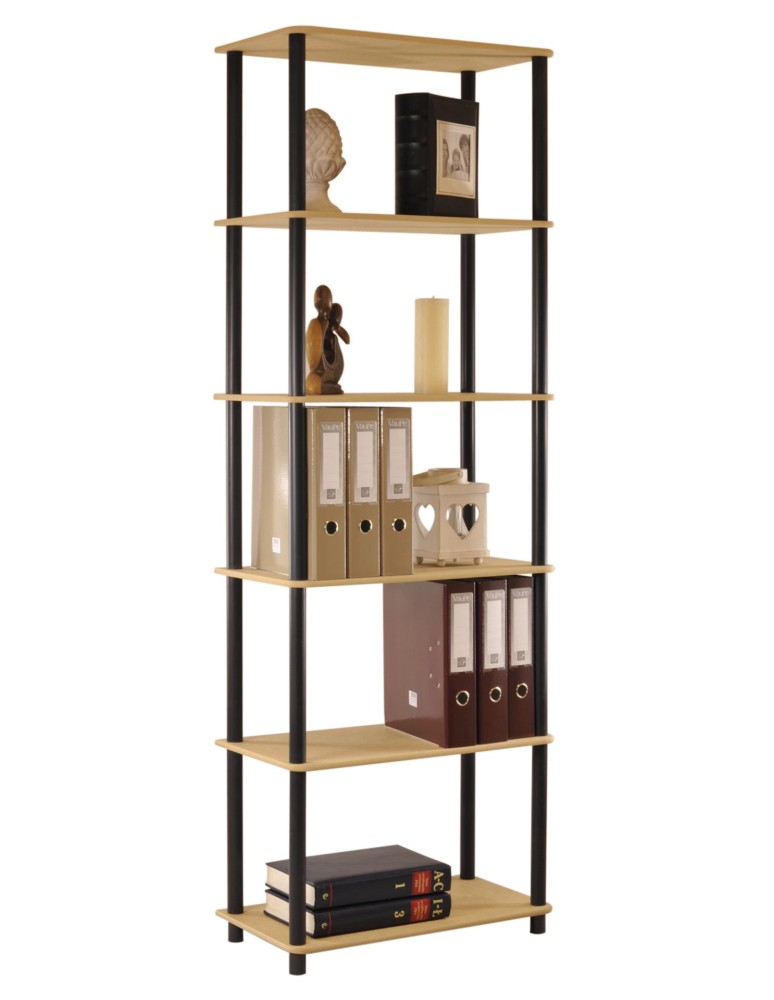 Regały z plastiku- tworzywa - Systemowy Regał Biurowy 175x60x33 cm – DEDAL BLACK-6M_B - product b2b.wamar.biz 10