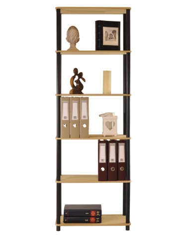 Regały z plastiku- tworzywa - Systemowy Regał Biurowy 175x60x33 cm – DEDAL BLACK-6M_B - product 11