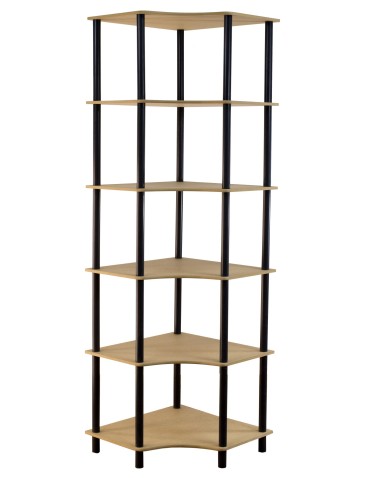 Systemowy Regał Biurowy 175x56x56 cm – DEDAL BLACK-6W_B - product 2