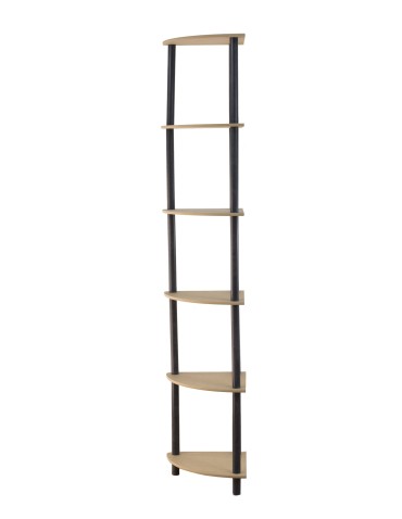 Regały z plastiku- tworzywa - Systemowy Regał Biurowy 175x33x33 cm – DEDAL BLACK-6Z_B - product 3