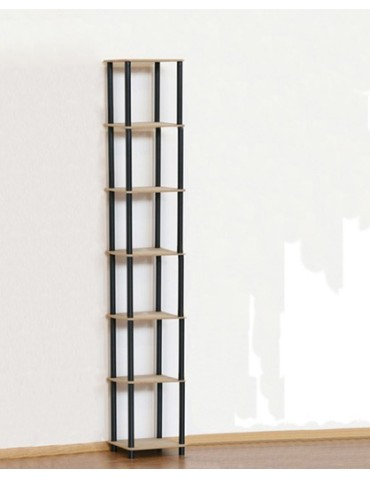 Systemowy Regał Biurowy 210x40x33 cm – DEDAL BLACK-7L_B - produkt 2