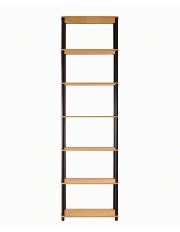 Regały z plastiku- tworzywa - Systemowy Regał Biurowy 210x60x33 cm – DEDAL BLACK-7M_B - produkt 4