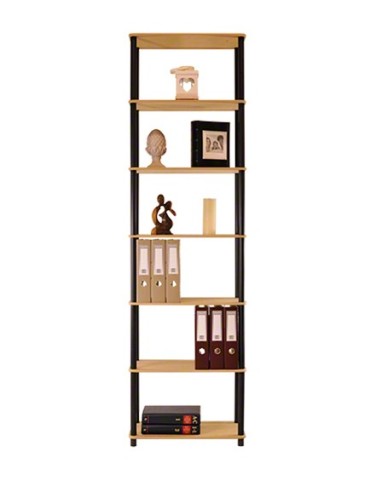 Regały z plastiku- tworzywa - Systemowy Regał Biurowy 210x60x33 cm – DEDAL BLACK-7M_B - product 5