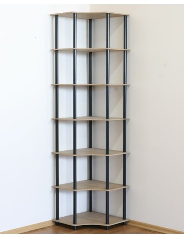 Systemowy Regał Biurowy 210x56x56 cm – DEDAL BLACK-7W_B - product 2