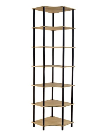 Regały z plastiku- tworzywa - Systemowy Regał Biurowy 210x56x56 cm – DEDAL BLACK-7W_B - product 4