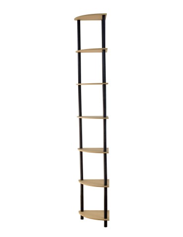 Regały z plastiku- tworzywa - Systemowy Regał Biurowy 210x33x33 cm – DEDAL BLACK-7Z_B - produkt 4