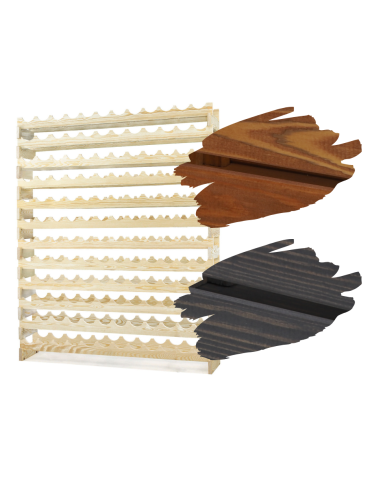 Usługa Malowania Regału na Wino RW10 - Brąz, Szary