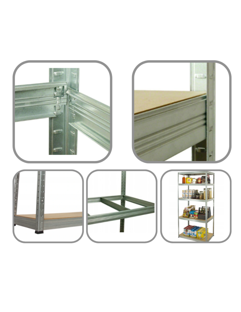 Regały Magazynowe - Regał magazynowy 180x90x40 + POKROWIEC ochronny - product b2b.wamar.biz 6