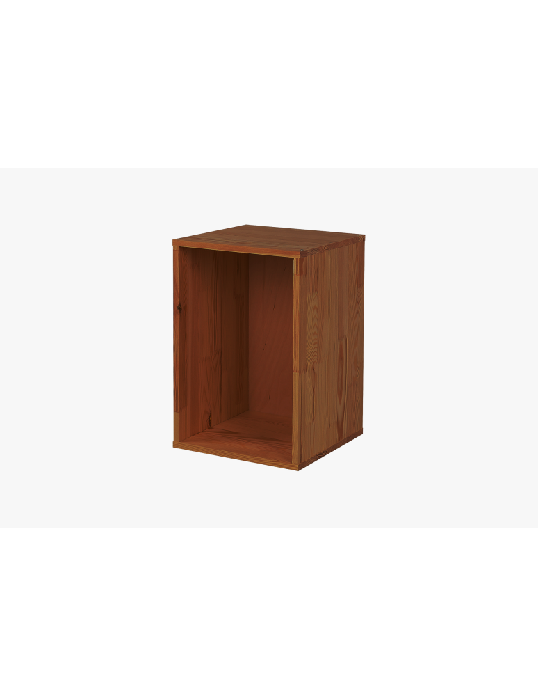 Regały - Drewniany regał skrzynkowy RS6 /45x30x30cm/– Brązowy - product b2b.wamar.biz 3