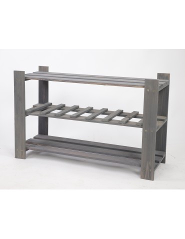 Regał na książki drewniany B06R 50x80x28 3 półki Szary - product 2