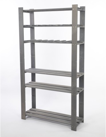 Regał na książki drewniany B17R 150x80x28 7 półek Szary - product 2