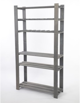 Regał na książki drewniany B17R 150x80x28 7 półek Szary - produkt 2