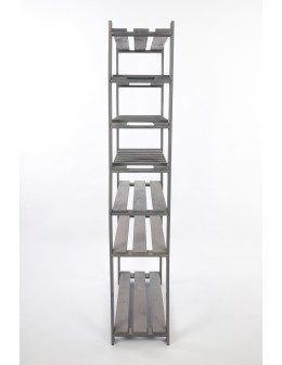 Regał na książki drewniany B17R 150x80x28 8 półek Szary - product 2