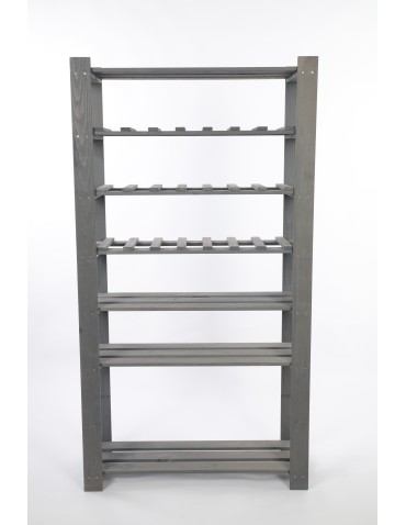 Regały - Regał na książki drewniany B17R 150x80x28 8 półek Szary - product 3