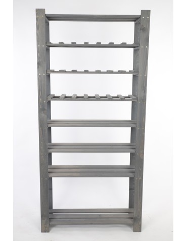 Regały - Regał na książki drewniany B18R 170x80x28 8 półek Szary - product 3