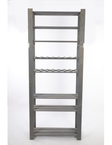 Regały - Regał na książki drewniany B27R 200x80x28 8 półek Szary - product 3