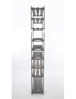 Regał na książki drewniany B27R 200x80x28 9 półek Szary - product 2