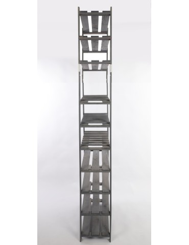 Regał na książki drewniany B28R 220x80x28 10 półek Szary - product 2