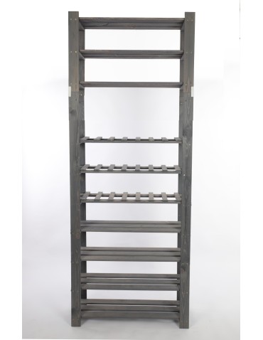 Regały - Regał na książki drewniany B28R 220x80x28 10 półek Szary - product 3