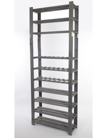 Regały - Regał na książki drewniany B28R 220x80x28 10 półek Szary - product 4