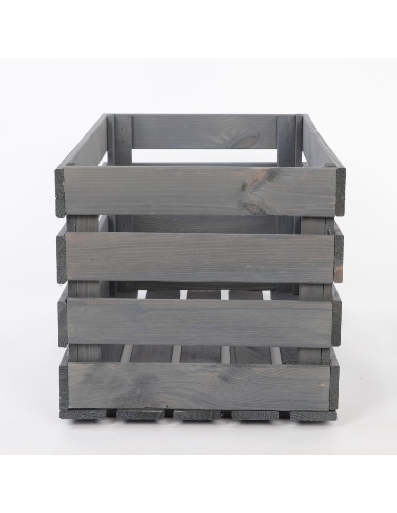 Regały - Skrzynia sosnowa skrzynka drewniana B08S 36x64x38 Szara - product b2b.wamar.biz 2