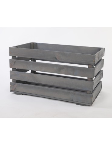 Regały - Skrzynia sosnowa skrzynka drewniana B08S 36x64x38 Szara - product 3