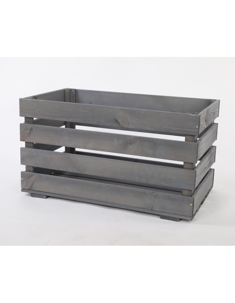 Regały - Skrzynia sosnowa skrzynka drewniana B08S 36x64x38 Szara - product b2b.wamar.biz 3