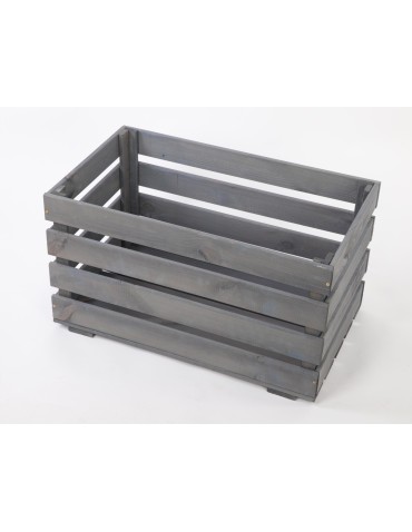 Regały - Skrzynia sosnowa skrzynka drewniana B08S 36x64x38 Szara - product 4