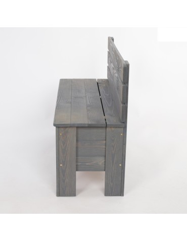 Stoły i ławki - Ławka drewniana ze skrzynią B12L 54x71x29 Szara - produkt 7