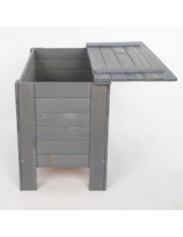 Skrzynia sosnowa z wiekiem kufer B13L 52x80x40 Szara - product 2