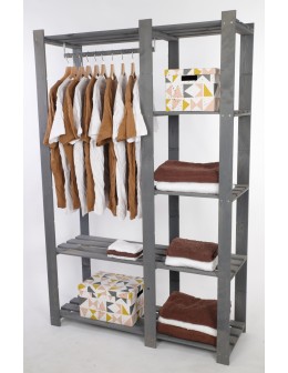 Regał garderoba na ubrania B25R 170x110x38 5 półek Szara - product 2