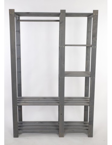 Regały - Regał garderoba na ubrania B25R 170x110x38 5 półek Szara - product 5