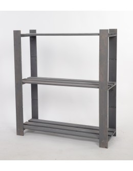 Regał na książki drewniany B26R 90x80x28 3 półki Szary - product 2
