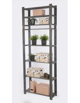 Regał na książki drewniany B28R 220x80x28 7 półek Szary - product 2