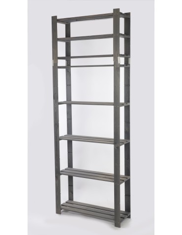 Regały - Regał na książki drewniany B28R 220x80x28 7 półek Szary - product 3