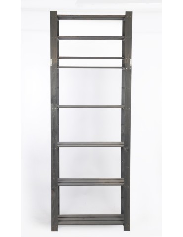 Regały - Regał na książki drewniany B28R 220x80x28 7 półek Szary - product 5