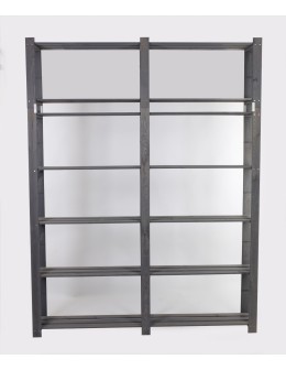 Regał na książki drewniany B31R 220x170x28 7 półek Szary - product 2