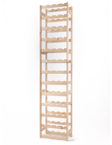 Regały - Drewniany regał na wino RW-1 /52 butelki/ Naturalny - product 4