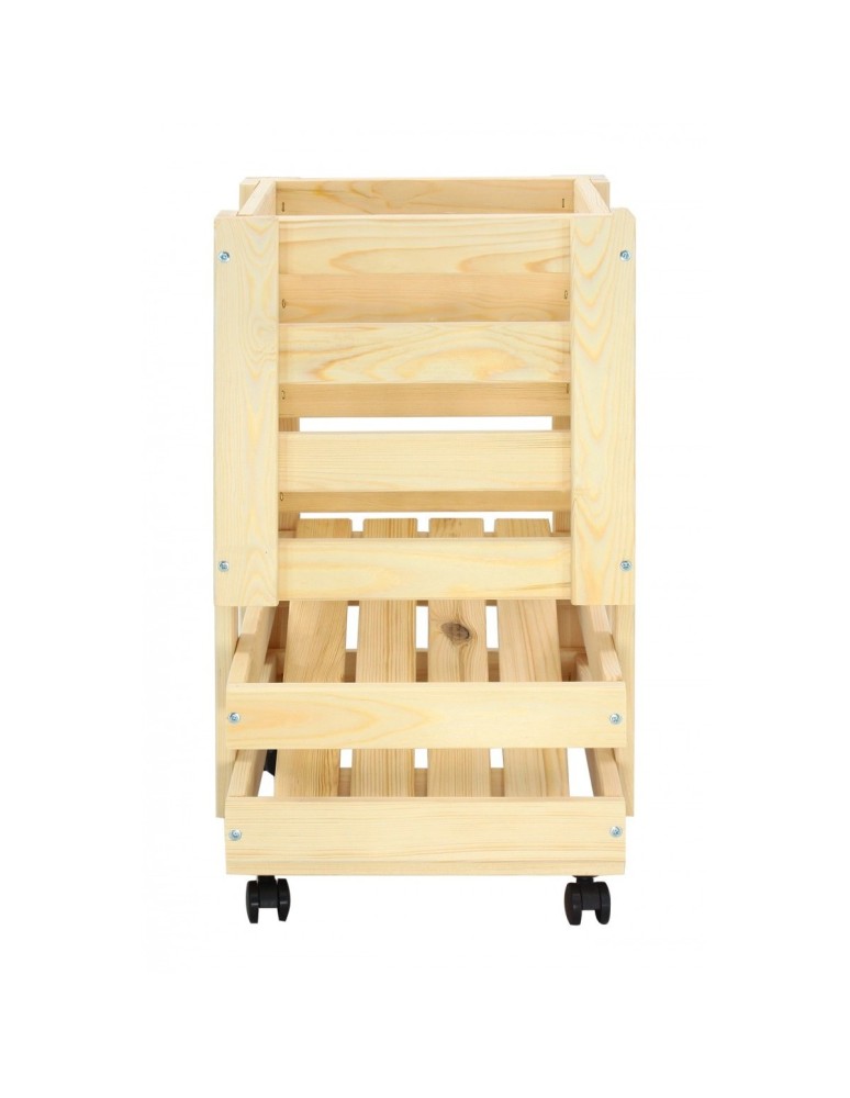 Regały - Drewniany regał na warzywa RZ02 - Naturalny - product b2b.wamar.biz 2